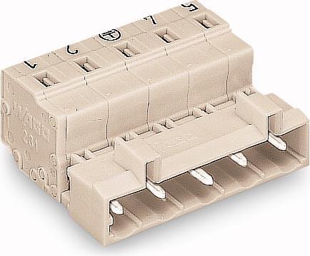 Produktbild Wago 723-606/000-044 - 6-pole - Grau - Kupfer - Polyamid - Zinn - 12 A - 45,7 x 27,5