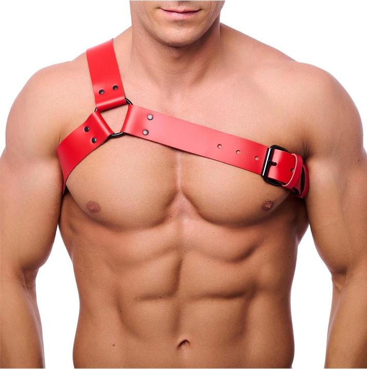 Produktbild The Red Premium Leder-Harness "HALF" (L)