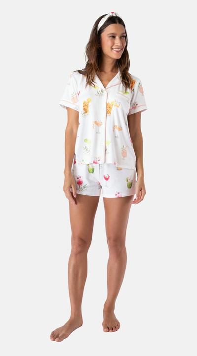 Actual product image Pj Salvage Pyjama s/s pyjama - Sipping on Sunshine (XS)