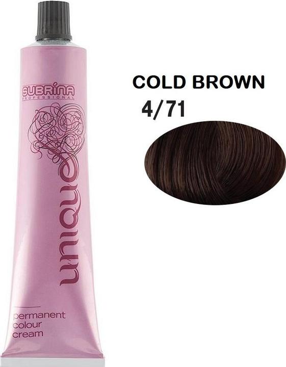 Image du produit Subrina Vopsea de par permanenta Unique 4/71, Castaniu Mediu Cenusiu Castaniu, 100ml (471 châtain cendré moyen)