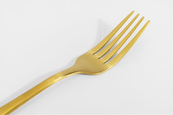 Produktbild Kare Design Besteck Cucina Gold Matt (16/tlg.) (16 Stück, Besteck Set)