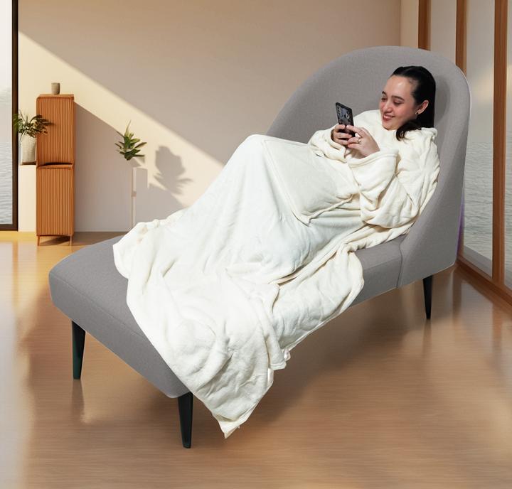 Actual product image Mad Monkey Heated blanket beige