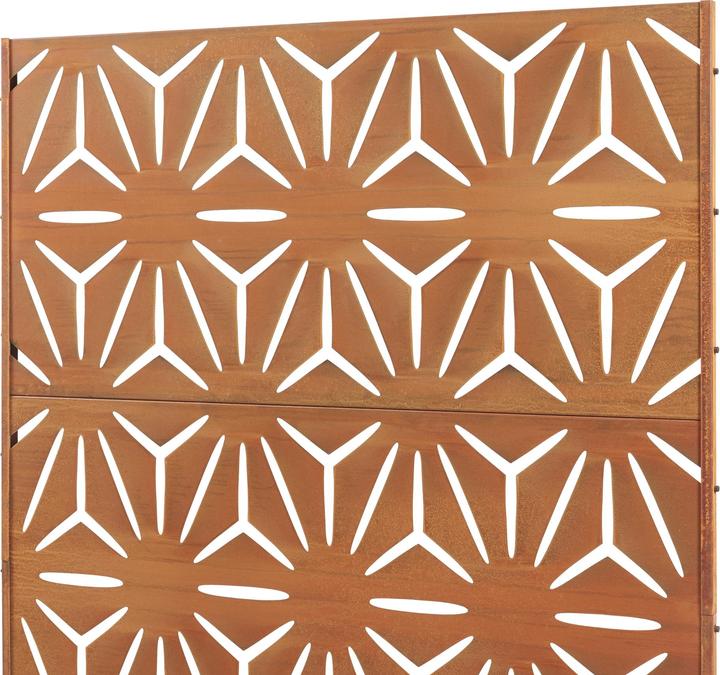 Immagine prodotto Casa.Pro Trennwand Kilsturd Cortenstahl 180x120 cm Edelrost (180 x 120 x 40 cm)