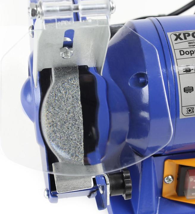 Actual product image Wiltec XPOtool Bench Grinder 150W Grinding Discs Ø 125mm with Coarse and Fine Grinding Disc (Bench grinder, 150 W)