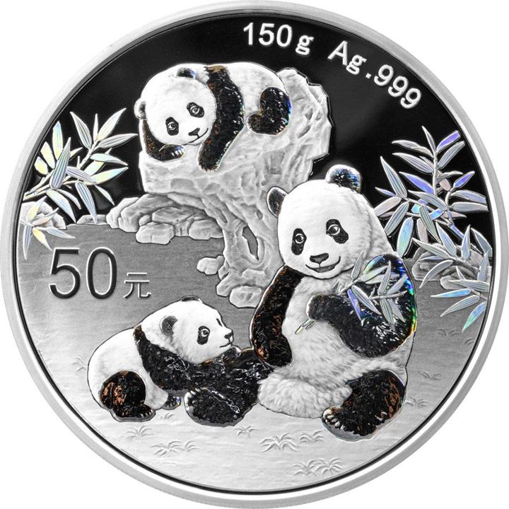 China Mint Silber China Panda 150 g PP - Irisierend 2025 (999, 2025)