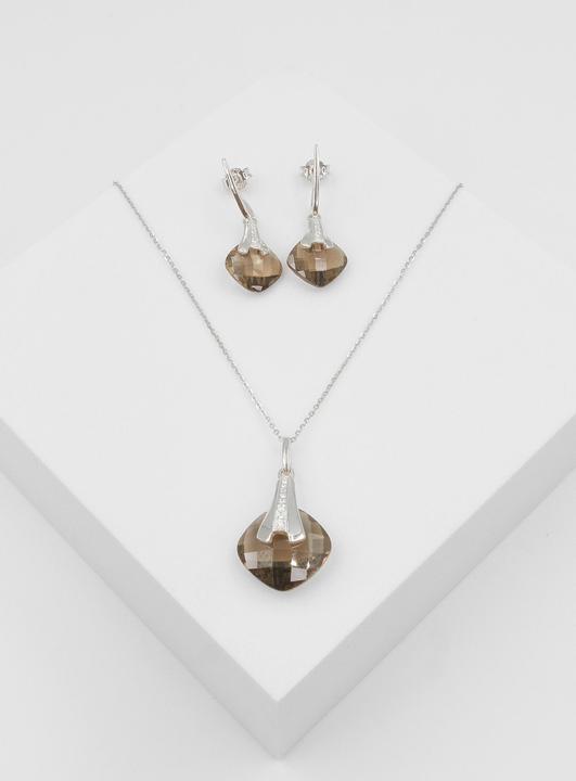 Immagine prodotto Muau Set di gioielli (Argento 925, Argento rodiato bianco)