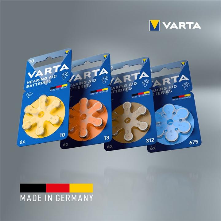 Produktbild Varta Hörgerätebatterien Typ 312, 1.4V (6-Pack) (6 Stk., A312, 180 mAh)