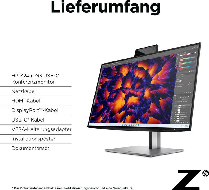 Actual product image HP Z24m G3 (2560 x 1440 pixels, 23.80")