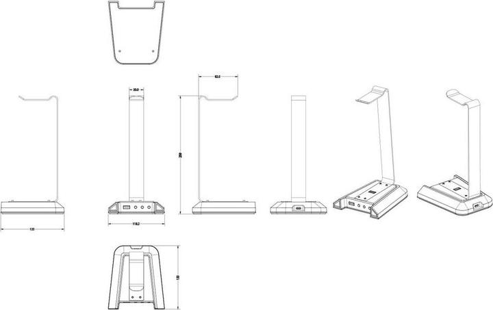 Image du produit myWall Support pour casque / écouteurs