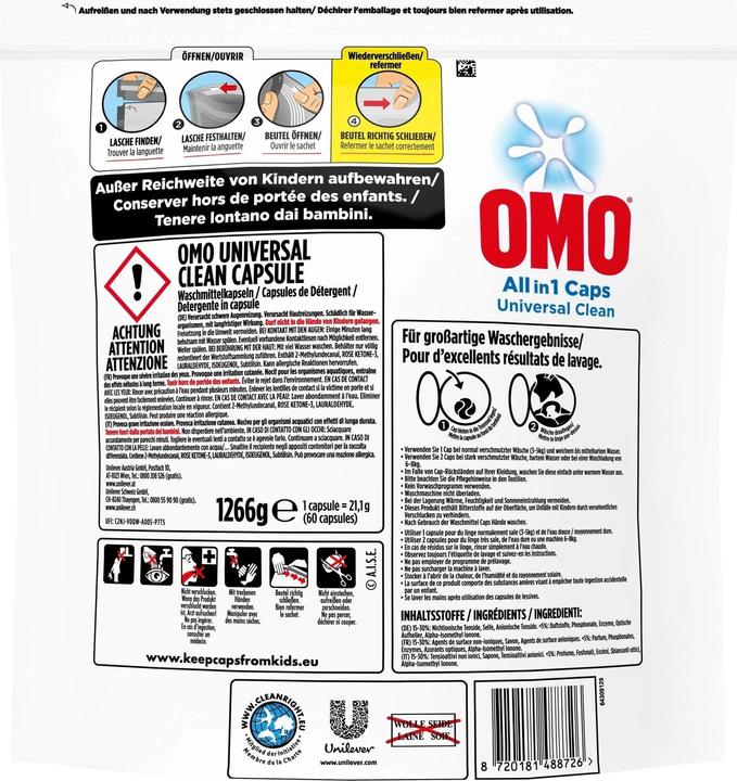 Produktbild OMO Universal Clean (60 Waschgänge, Flüssigwaschmittel)