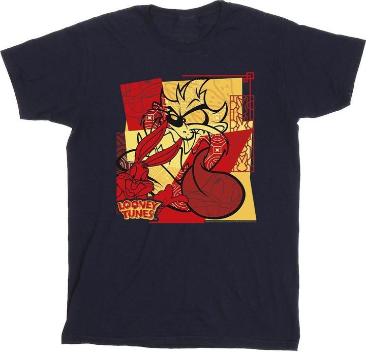 Image du produit Looney Tunes - T-shirt TAZ BUGS RABBIT NEW YEAR - Homme (M)