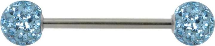 Produktbild Bijouteria Zungenpiercing (Chirurgenstahl 316L, Epoxiharz, Kristall)
