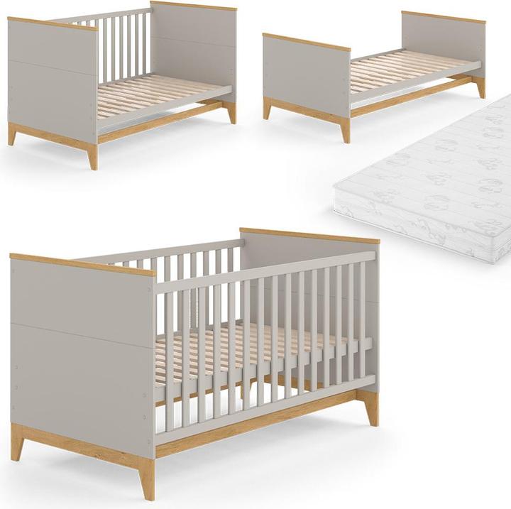 Actual product image VitaliSpa Kinderbett Malia, Cashmere-Eiche, 143.2 x 81 cm, mit Matratze