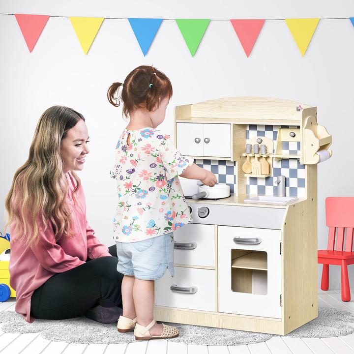 Immagine prodotto Homcom Cucine per bambini con accessori per cucinare