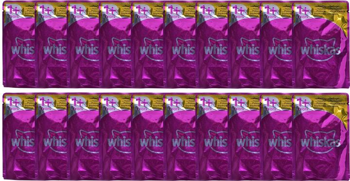 Produktbild Whiskas saszetki z drobiem dla kota 80x85g (Senior, 1 Stk., 6800 g)