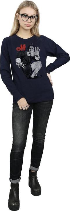 Actual product image Elf Womens/Ladies Mono Distressed Poster Sweatshirt (M)