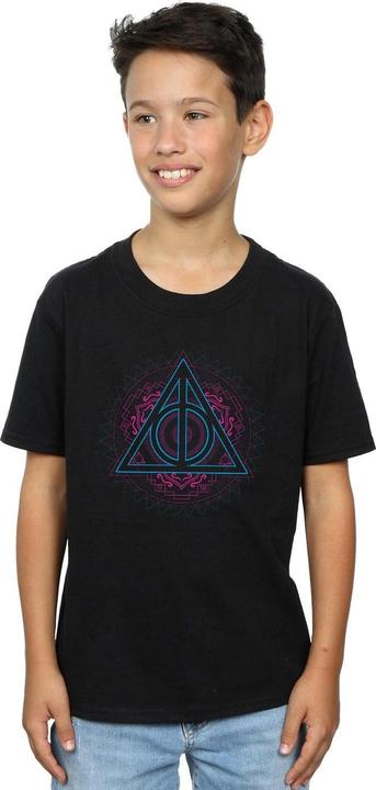Actual product image Boys Neon Deathly Hallows T-Shirt (152, 158)