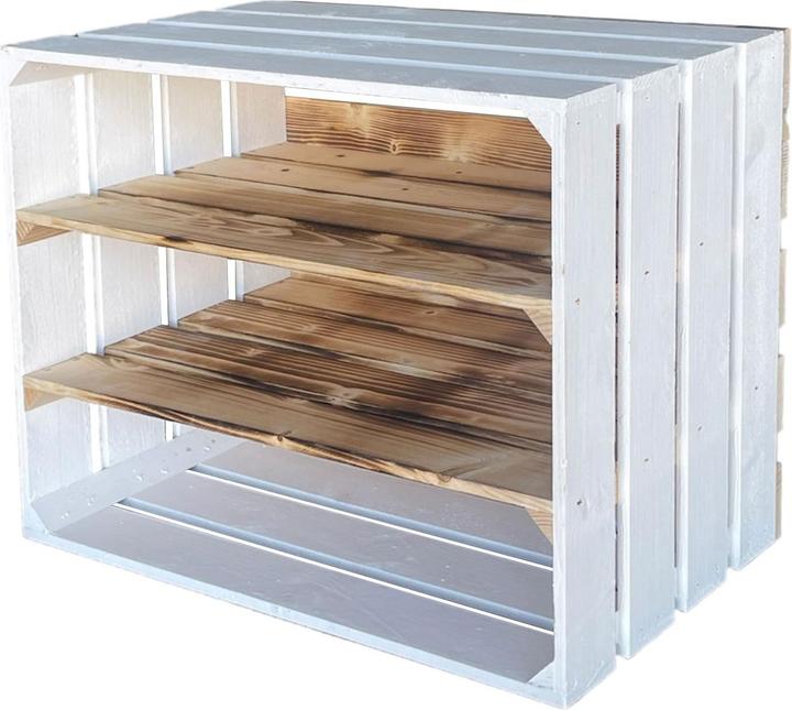 Immagine prodotto Natura Punto Scaffale in legno bianco-marrone (40 x 50 x 30 cm)