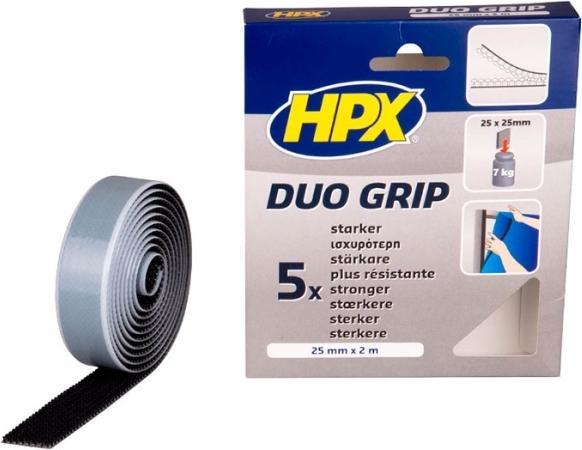Actual product image HPX Duo Grip fastener - black 25mm x 2m (25 mm)
