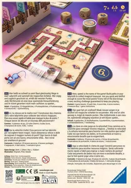 Image du produit Ravensburger Jeu de famille 24699 - Labyrinthe Go! - Jeu de société pour 1 - 4 personnes (Allemand, Espagnol, Français, Néerlandais, Italien, Portugais, Anglais)