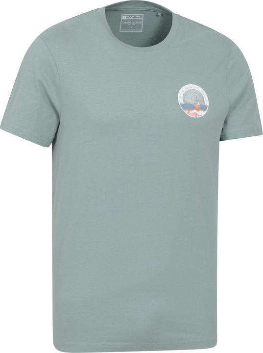 Actual product image Mountain Warehouse Mens Padstow Printed Organic T-Shirt (L)