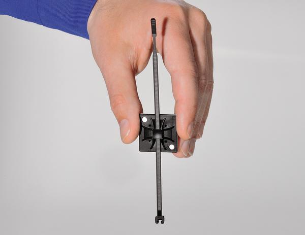 Immagine prodotto HellermannTyton Supporto fascetta cavi Q 40x40mm adesivo (Fascette in velcro, 40 mm, 50 pz.)