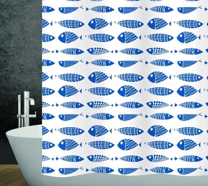 Image du produit Diaqua Rideau de douche textile Scuby (180 x 180 cm)