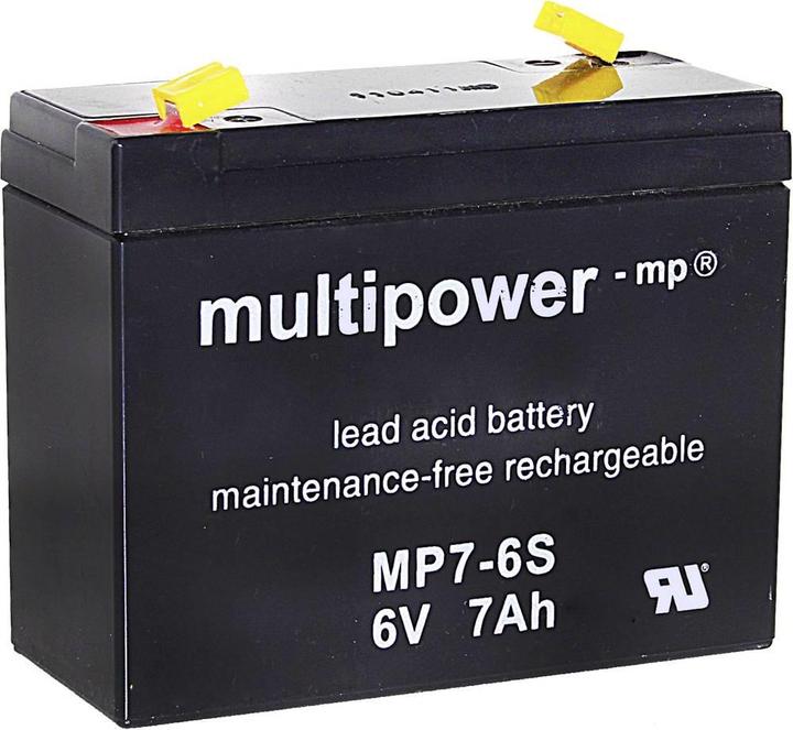 Image du produit Multipower Batterie au plomb 6 V 7 Ah MP7-6S 30040 (6 V, 7000 mAh)