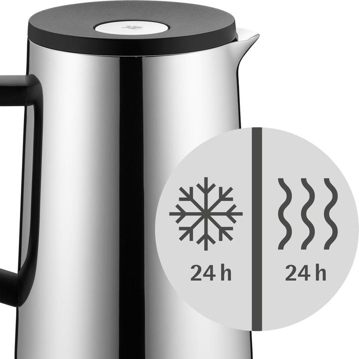 Produktbild WMF Thermoskanne Isolierkanne 1,0l Impulse Tee Kaffee Trinkflasche Edelstahl (1 l)