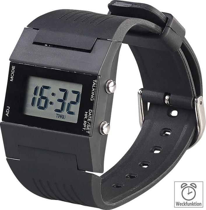 Produktbild St. Leonhard Sprechende Damen-Armbanduhr mit Weckfunktion (Digitaluhr)