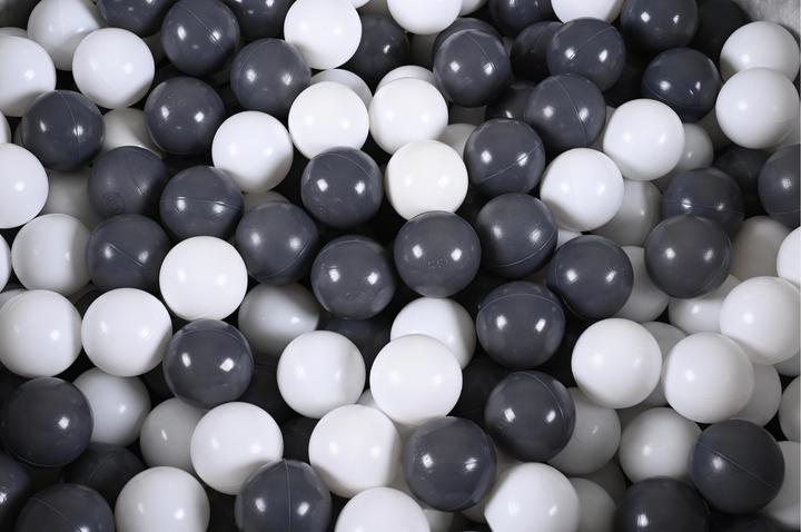 Produktbild Knorrtoys Bällebad soft - "Cosy geo grey" - 300 balls grey/creme (ca. 6cm Durchmesser)