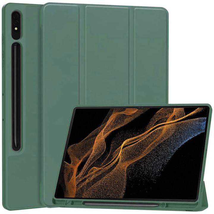 Produktbild Techsuit - Flex Trifold (with Pencil Holder) - Samsung Galaxy Tab S8 Ultra - Green (Galaxy Tab S8 Ultra)