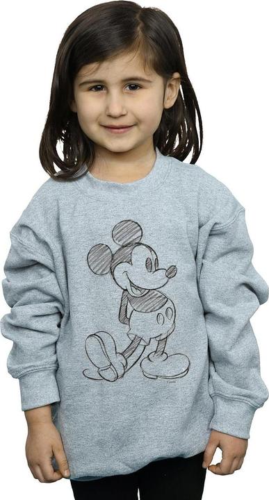 Actual product image Disney Girls Mickey Mouse Sketch Kick Sweatshirt (152, 158)