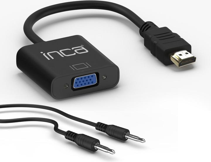 Image du produit Inca Adaptateur IHTV-7TS HDMI > VGA mâle + USB audio, 1080P, SW retail (HDMI)