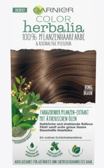 Garnier Couleur, Herbalia brun miel, colorant capillaire