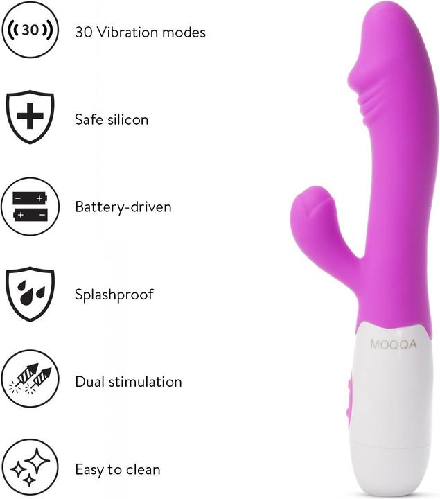 Actual product image MOQQA Skipper Rabbit Vibrator