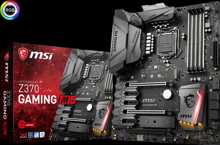 Produktbild MSI Z370 Gaming M5 (LGA 1151, Intel Z370, ATX)