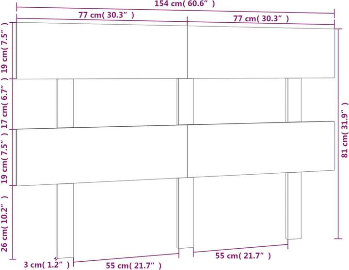 Image du produit VidaXL Lashonda (154 x 3 x 81 cm)