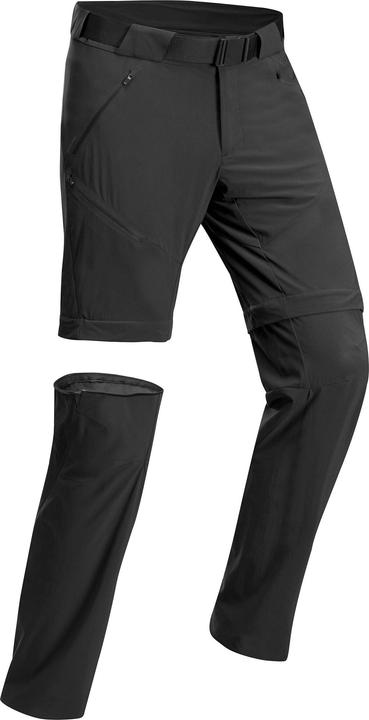 Quechua Zip-Off-Hose Herren Wandern - MH500 schwarz