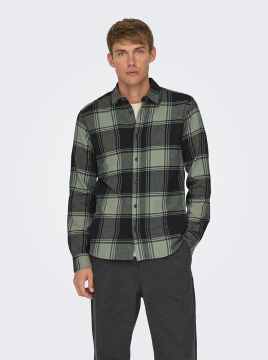 Produktbild Only & Sons Slim Fit Hemdkragen Hemd Hemd (M)