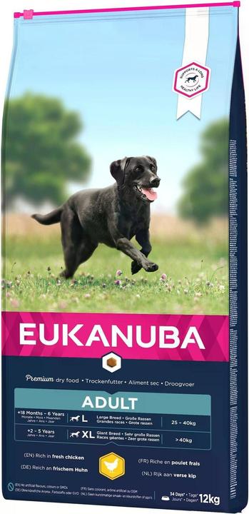 Actual product image Eukanuba Active Adult Large Breed Chicken (Adult, 1 pcs., 12000 g)