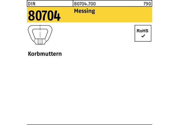 Image du produit Écrou à crémaillère DIN 80704 M 22 Laiton