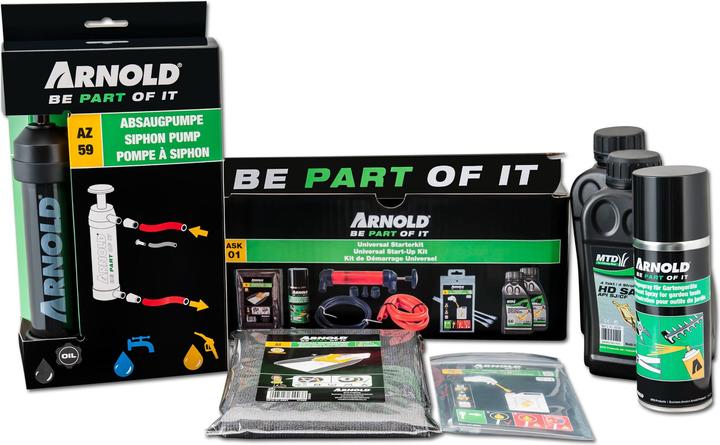 Actual product image Arnold Starter Kit (Lawn mower, Scarifier, Garden machinery spare parts)