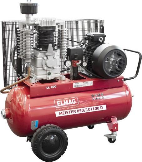 Immagine prodotto Elmag - Kompressor, 578 l/min, 400 Volt, 10 Bar, MEISTER 850/10/200 D (10 bar, 200 l)