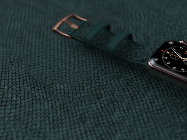 Image du produit Njord Jord Watch Strap For (44 mm, 45 mm, Cuir végétalien, Cuir de saumon, Fermeture en acier inoxydable)
