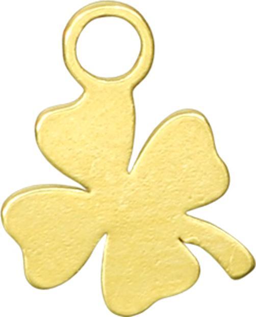 Produktbild Star Piercing Anhänger vergoldet Kleeblatt (ohne Messing, Chirurgenstahl 316L)