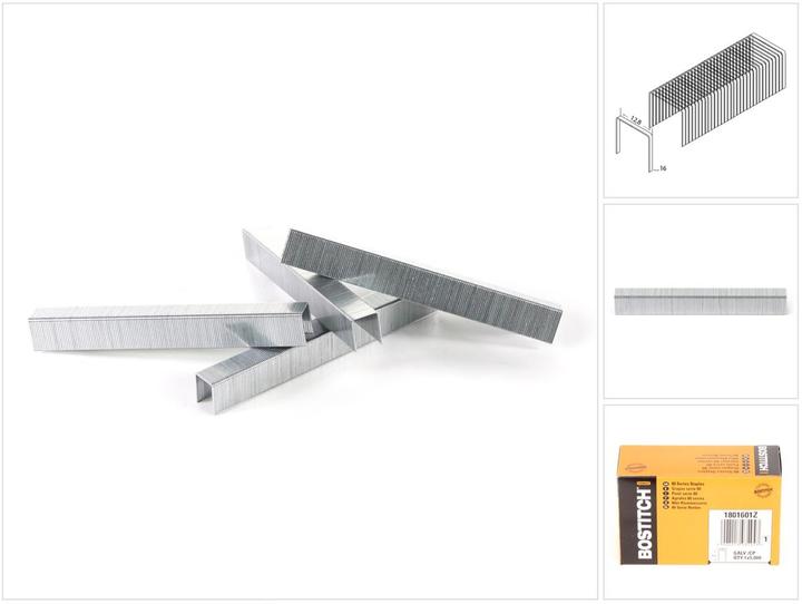 Produktbild Bostitch Klammern 5.000 Stk. 80er Klammerserie 16 mm Länge ( 1801601Z ) (5000 x)