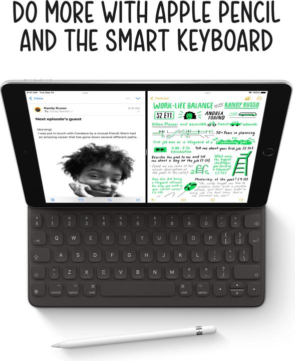 Actual product image Apple iPad 2021 (9. Gen) (4G, 10.20", 64 GB, Silver)