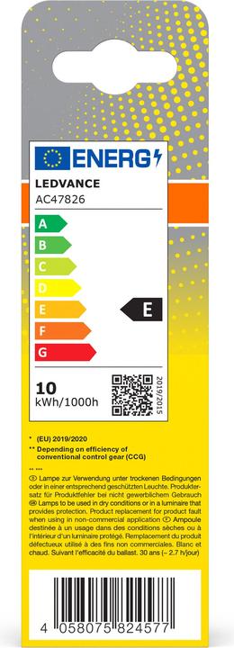 Label énergétique Osram Dulux D (G24d, 9.50 W, 1080 lm, 1 x, E)