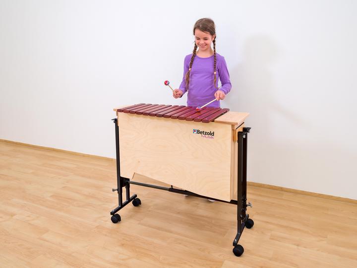 Image du produit Betzold Musik Xylophone basse + chariot à pied (Xylophone)